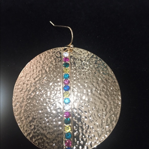 Golden Gem Earrings - Picture 2 of 4